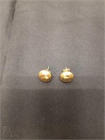 High Quality Sterling Italy Gold Coloured Earrings