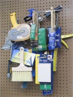 Large Lot Of Paint Brushes And Painting Supplies