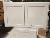 Upper white 2 door cabinet - 36w x24d x21.5