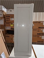 Upper white one door cabinet - 15d x43h x14.5w
