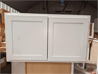 Upper white 2 door cabinet - 36wx24dx21h