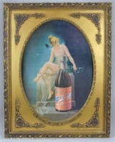 Vintage Framed Schlitz Beer Advertising Bar Print