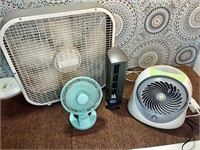 Mixed Fan Lot - Qty 4 Lasko, Vornado, Holmes