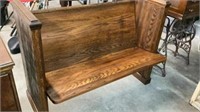 Beautiful antique oak bench