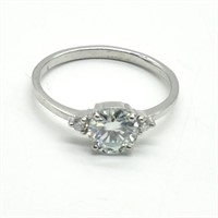 Silver Moissanite(1.15ct) Ring