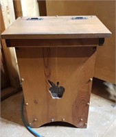 Wood Trash Bin Holder or Storage