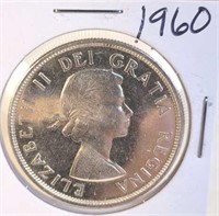 1960 Elizabeth II Canadian Silver Dollar