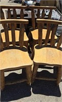 (4) Log Chairs