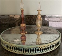 Mirrored Tray & Royal Limited Perfume Bottles