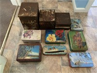 Selection of Vintage Household Tins