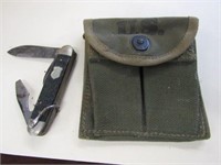 U S Military Ammo Clip Belt Holder, Boy Scout