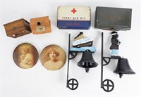 Vintage First Aid, Bells, Portraits & Souvenirs
