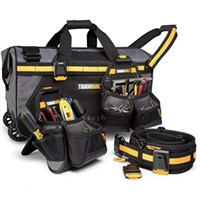 Toughbuilt 24" Rolling Bag & Belt Combo - Includes