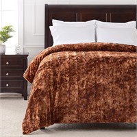 Queen  Chanasya Oversized Faux Fur -  Cinnamon