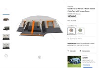 B3195  Ozark Trail Instant Cabin Tent 12-Person