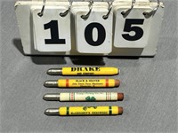(4) Bullet Pencils