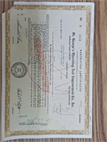 Stock certificate