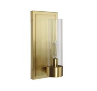 5 in. Brushed Gold Mid-Century Modern Wall Sconce