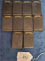 10 - Zippo lighter boxes cases empty