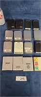 Zippo lighter boxes cases tins lot