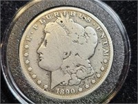 1890O Morgan Dollar