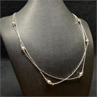 Sterling Silver Extra Long Chain Necklace