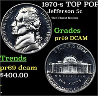 Proof 1970-s Jefferson Nickel TOP POP! 5c Graded p