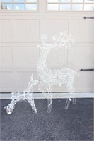 Illuminated Metal Reindeer Lawn Decor