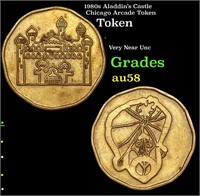 1980s Aladdin's Castle Chicago Arcade Token Grades