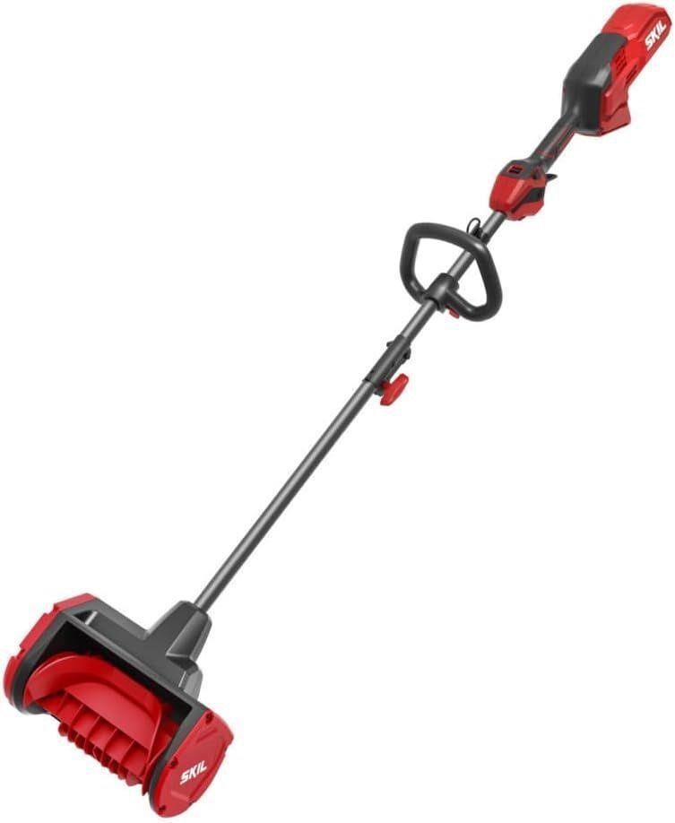 12 in. Snow Shovel Attachment, Tool Only Red