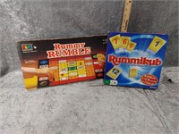 Rummy rumble and Rummikub Board Games