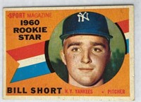 1960 Topps # 142 Rookie Star Bill Short New York