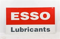 ESSO LUBRICANTS S/S METAL SIGN - PAINT & DECALS