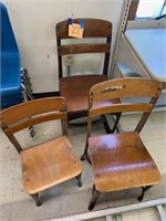 Vintage student chairs