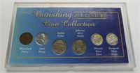 Mounted "Vasishing 20th Century Coins - 6 Coins