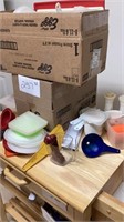 2 boxes of miscellaneous Tupperware, see pictures