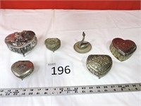 Vintage Ornate Jewelry Box/ Holder Lot