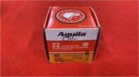 250rds Aguila 22 Super Extra 40gr Copper Plated