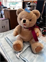 Jointed Teddy Bear; 3 Soft Drawstring Bags