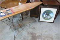 Wood ironing board and picture