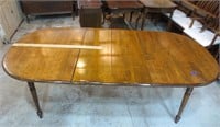 Wood table with 2 leaves