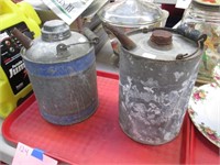 2 Old Kerosene Cans