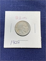 1929 buffalo nickel coin