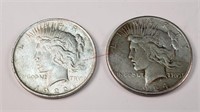 1922 & 1924-S Peace Dollars