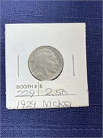 1929 buffalo nickel coin