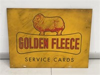 Painted Golden Fleece Service Cards Sign. 255 x