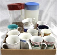 Lot of Assorted Coffee Mugs & More