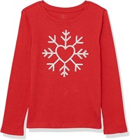 XXL Gap Girls' Long-Sleeve Graphic Tee Modern Red