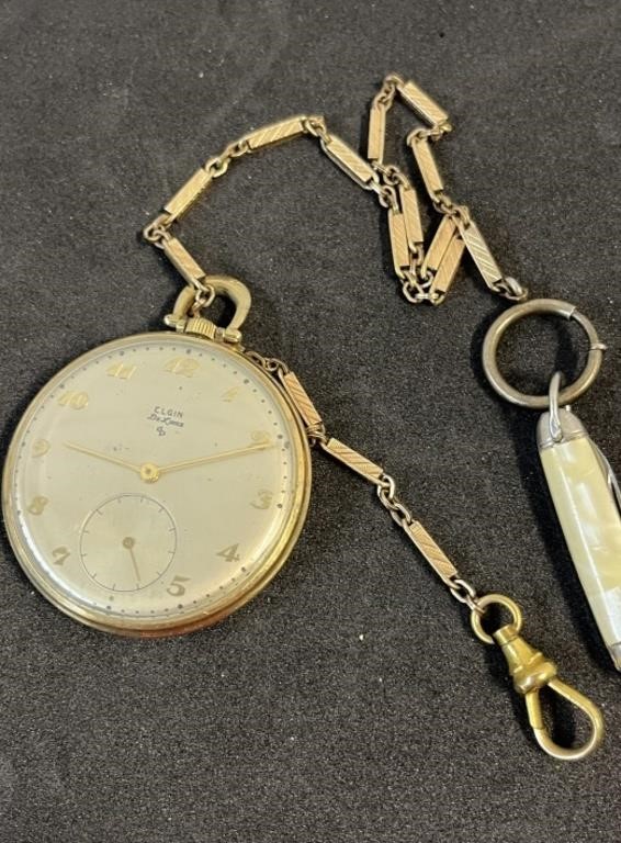 Vintage Elgin Deluxe Pocket Watch