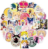 2 pack 100 Pcs Sailor Moon Stickers Anime Vinyl S